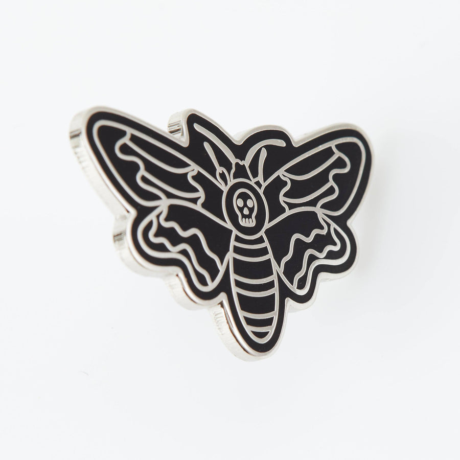 Punky Pins Death Head Moth Enamel Pin