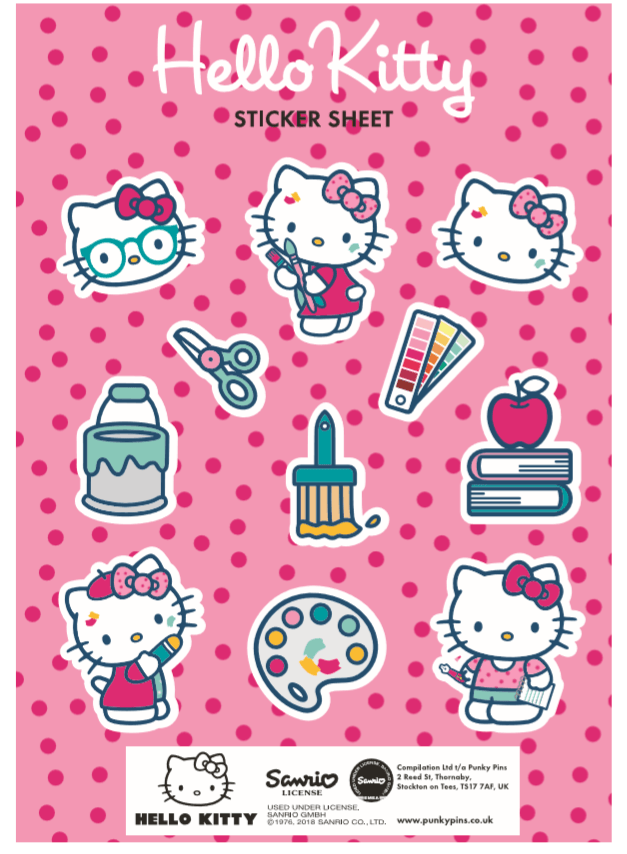 Hello Kitty Get Creative Sticker Sheet – punkypins