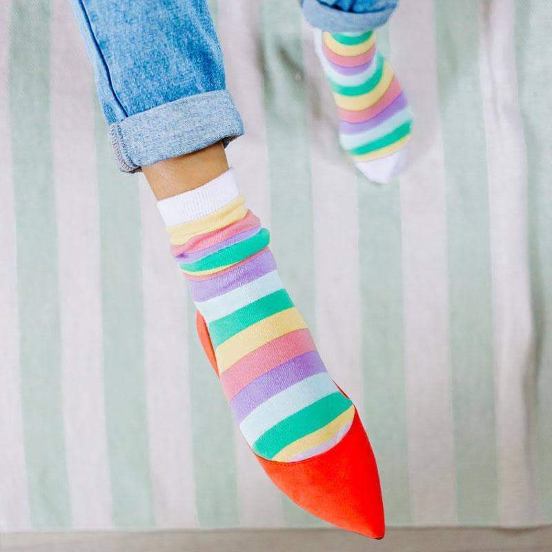 Pastel Striped Stockings