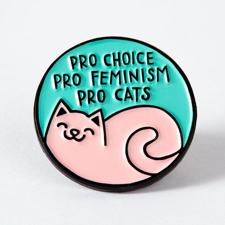 Punky Pins Pro Cats Pro Choice Enamel Pin