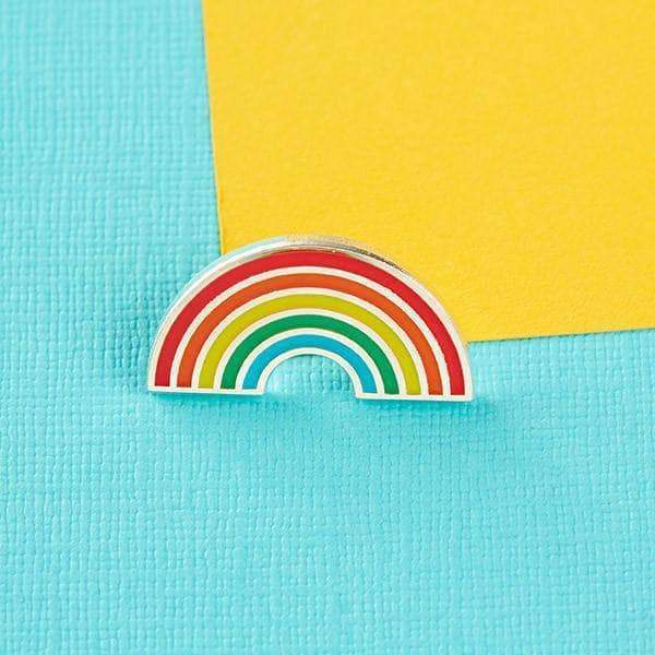 Black Rainbow Pin // Black Rainbow lapel pin badge brooch, black glitter  enamel pin, rainbow, spooky, witchy, occult // Punky Pins