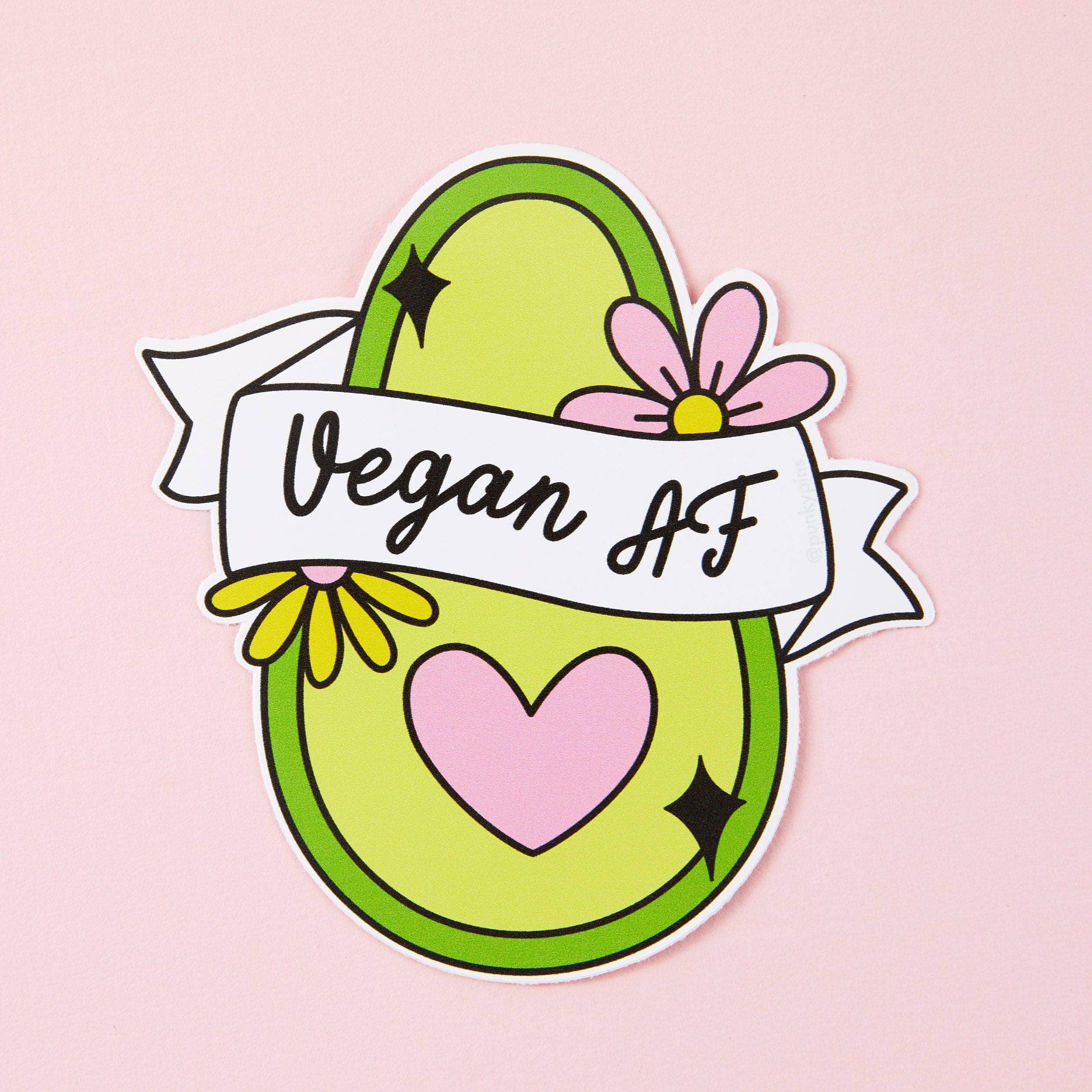 Vegan AF Vinyl Sticker punkypins