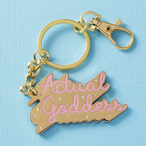 Actual Goddess Enamel Keyring