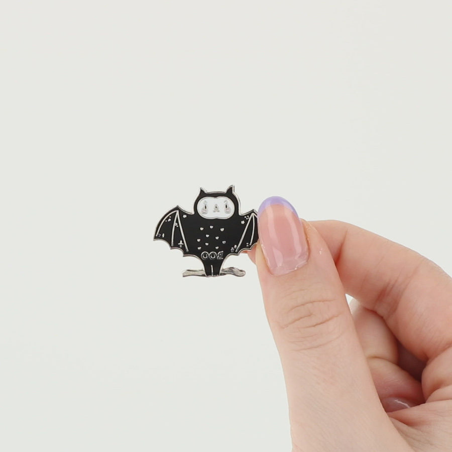 Cute Boo Bat Enamel Pin