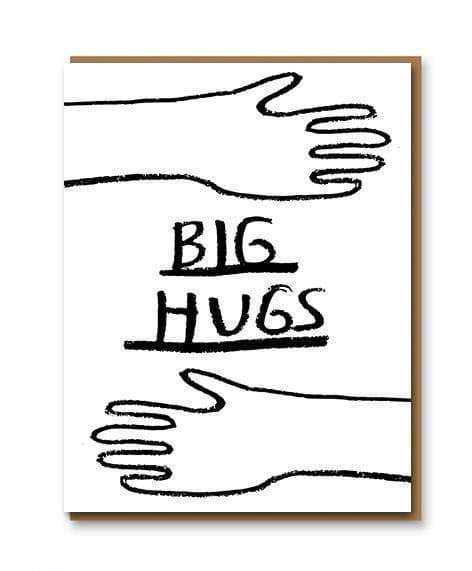 Big Hugs Greetings Card