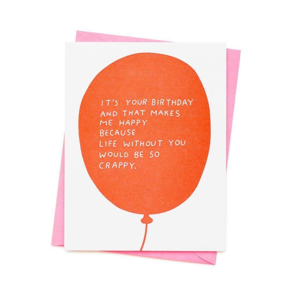 Birthday Balloon Greetings Card