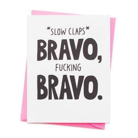 Fucking Bravo Greetings Card