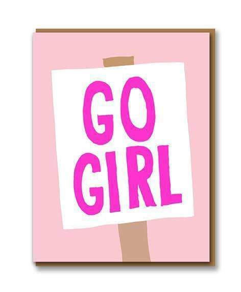 Go Girl Greetings Card