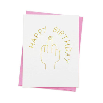 Happy Birthday Finger Greetings Card