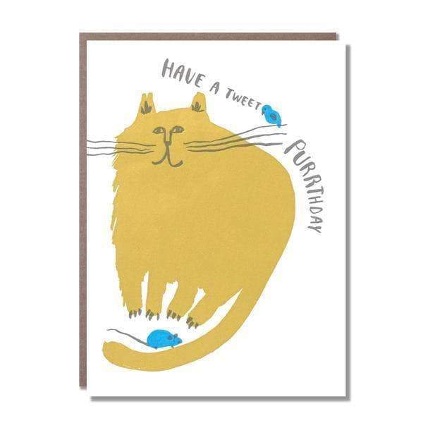 Tweet Purrthday Birthday Card