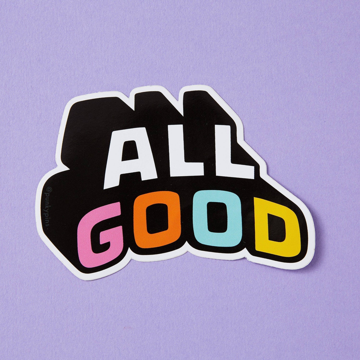 Punky Pins All Good Vinyl sticker