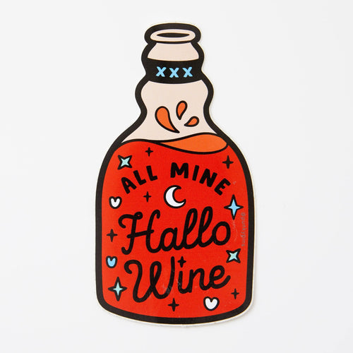 Punky Pins All Mine Hallo Wine Vinyl Sticker