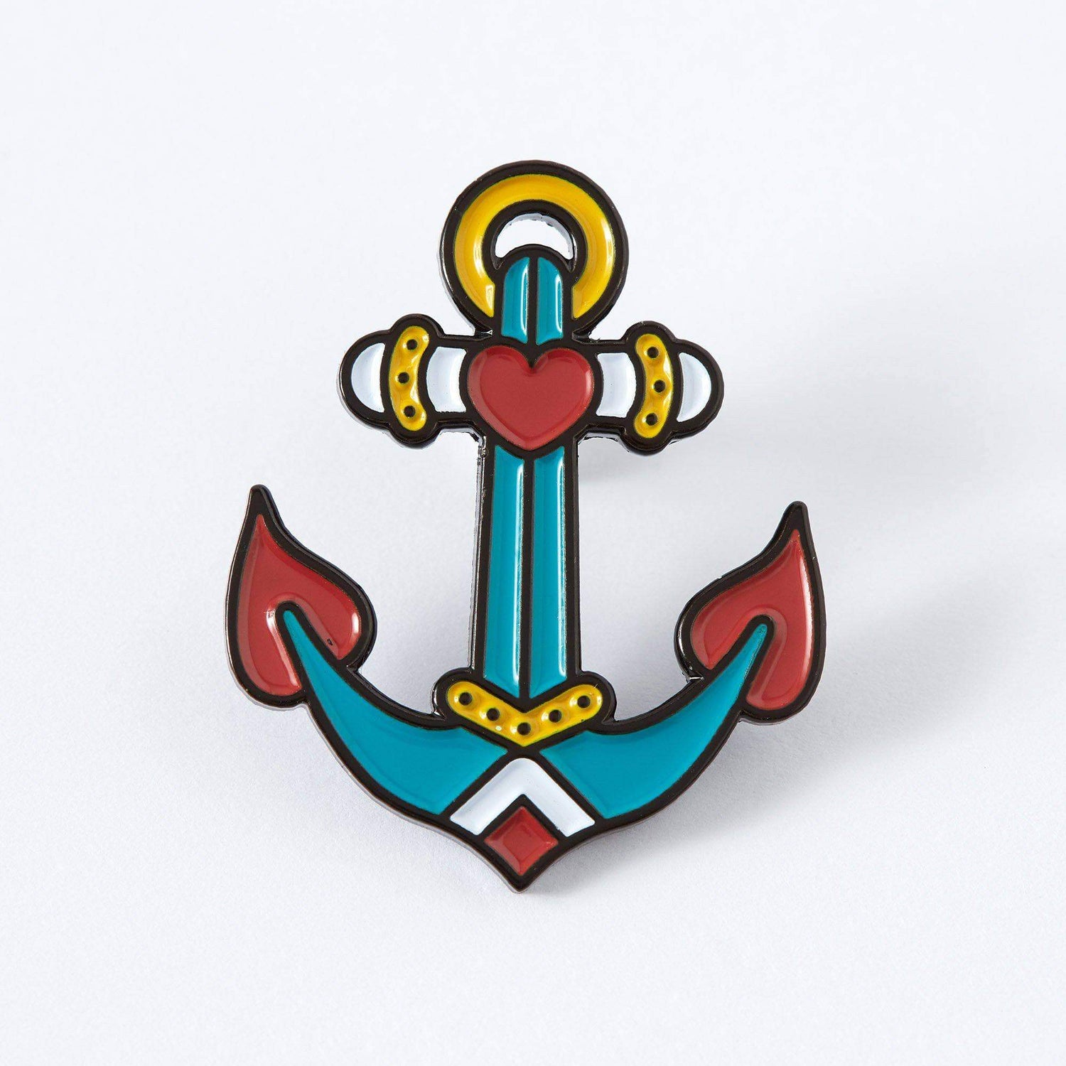 Punky Pins Anchor Tattoo Inspired Enamel Pin