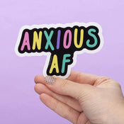 Anxious AF Large Vinyl Sticker