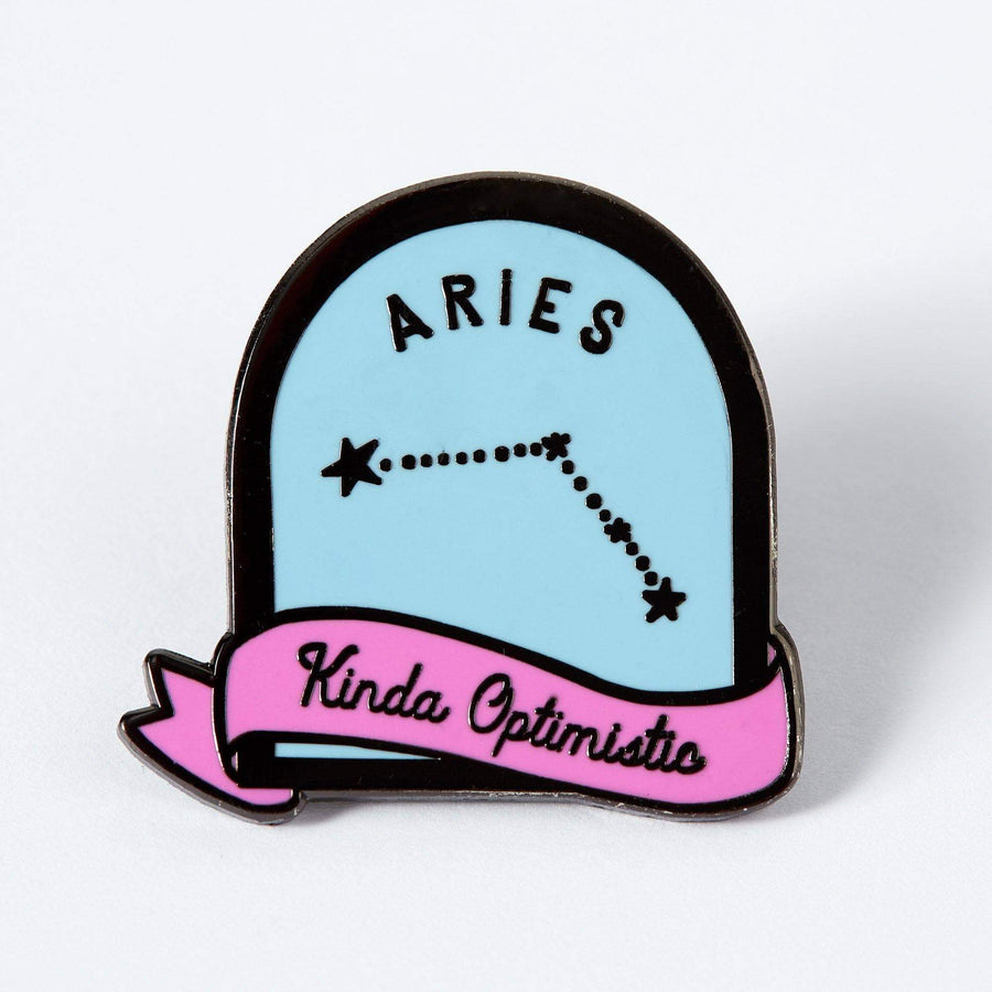 Punky Pins Aries Blue and Purple Starsign Enamel Pin