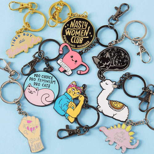 Punky Pins Baby Llama Enamel Keyring