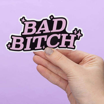 Punky Pins Bad Bitch Large Vinyl Sticker