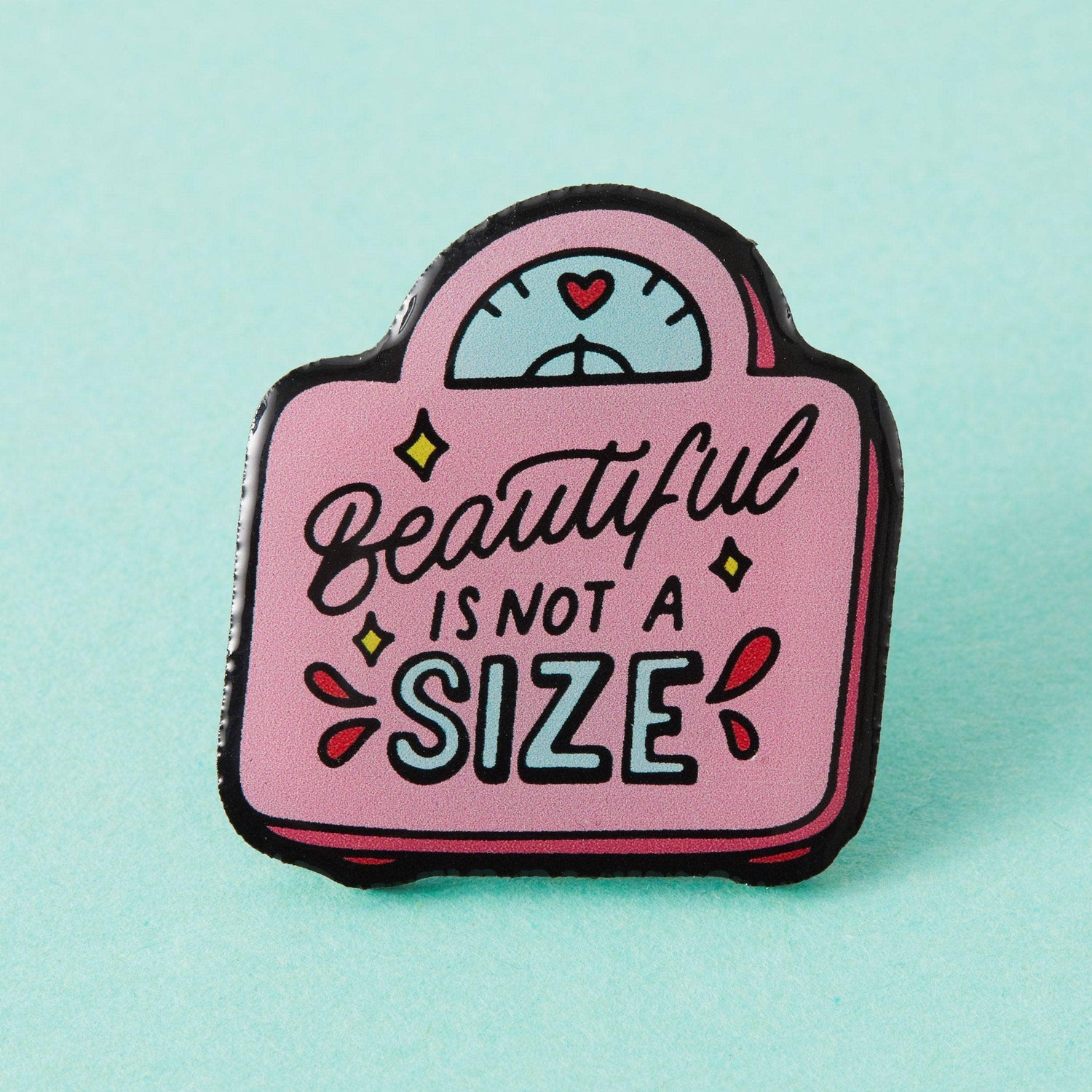 Punky Pins Beautiful Is Not A Size Eco Metal Pin