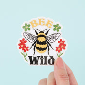 Punky Pins Bee Wild Bumblebee Vinyl Sticker