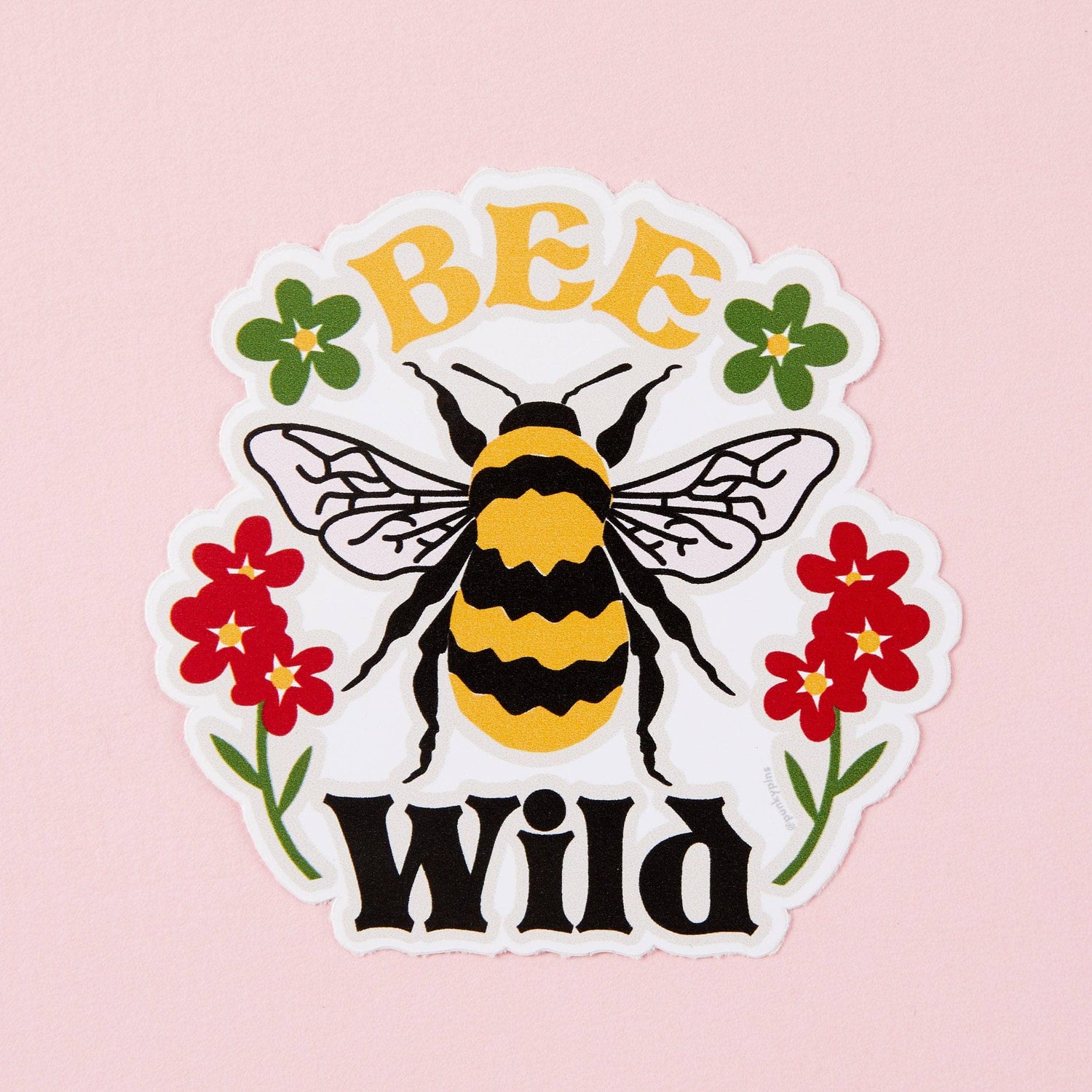 Punky Pins Bee Wild Bumblebee Vinyl Sticker