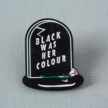 Punky Pins Black Was Her Colour Epitaph Enamel Pin
