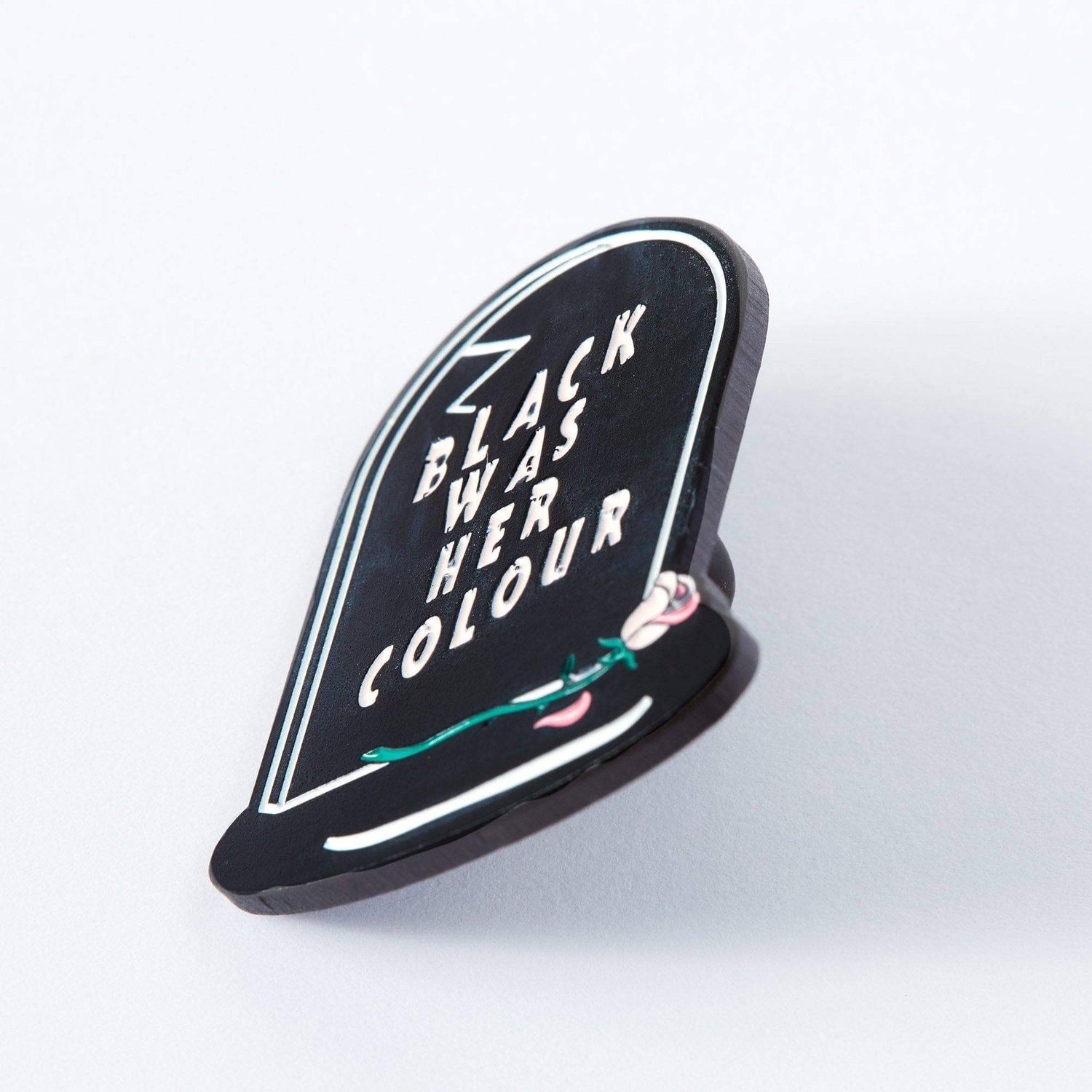 Punky Pins Black Was Her Colour Epitaph Enamel Pin