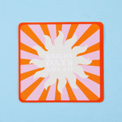 Punky Pins Bright Days Ahead Vinyl Sticker