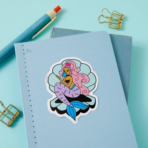 Punky Pins Bubblegum Mermaid Vinyl Sticker