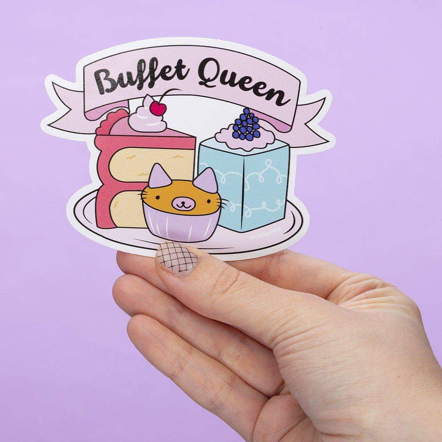 Buffet Queen Large Vinyl Sticker