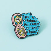 Punky Pins Call To Satan Enamel Pin