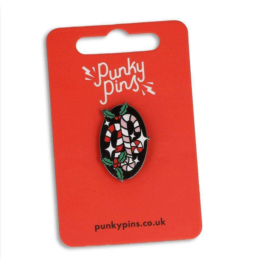 Punky Pins Candy Canes Enamel Pin
