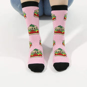 Punky Pins Carbs Burger Socks