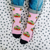 Punky Pins Carbs Burger Socks