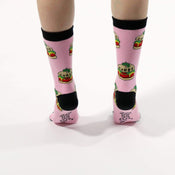 Punky Pins Carbs Burger Socks