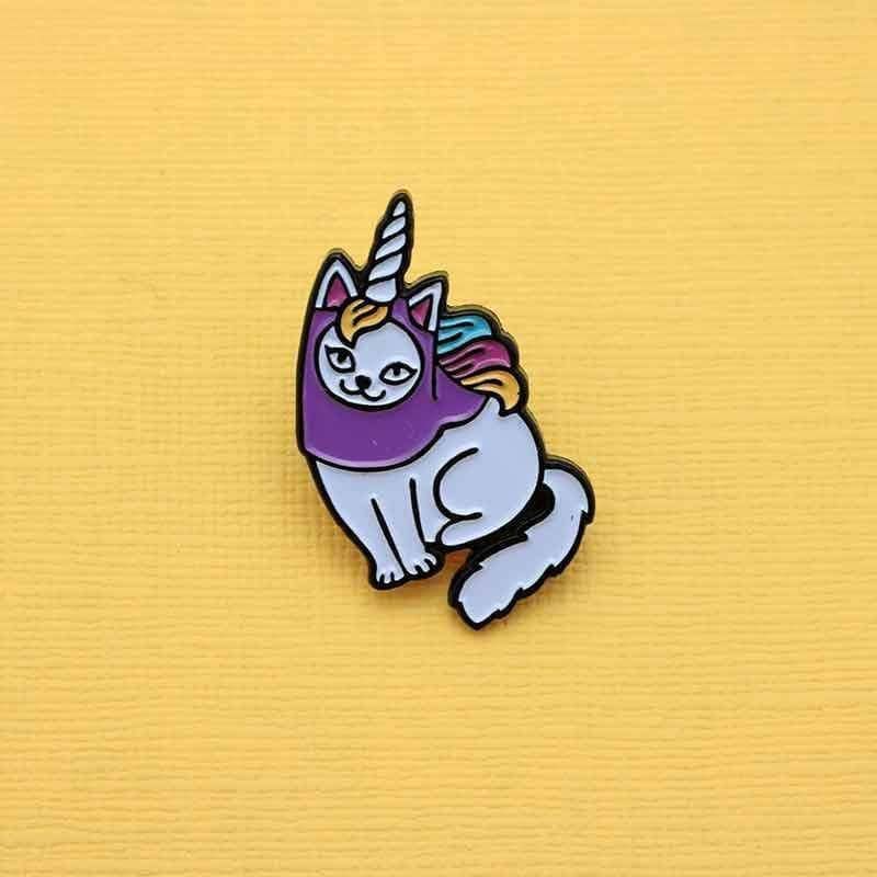 Caticorn Enamel Pin Punky Pins Punkypins