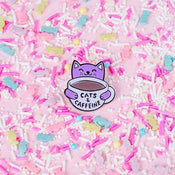 Punky Pins Cats & Caffeine Enamel Pin