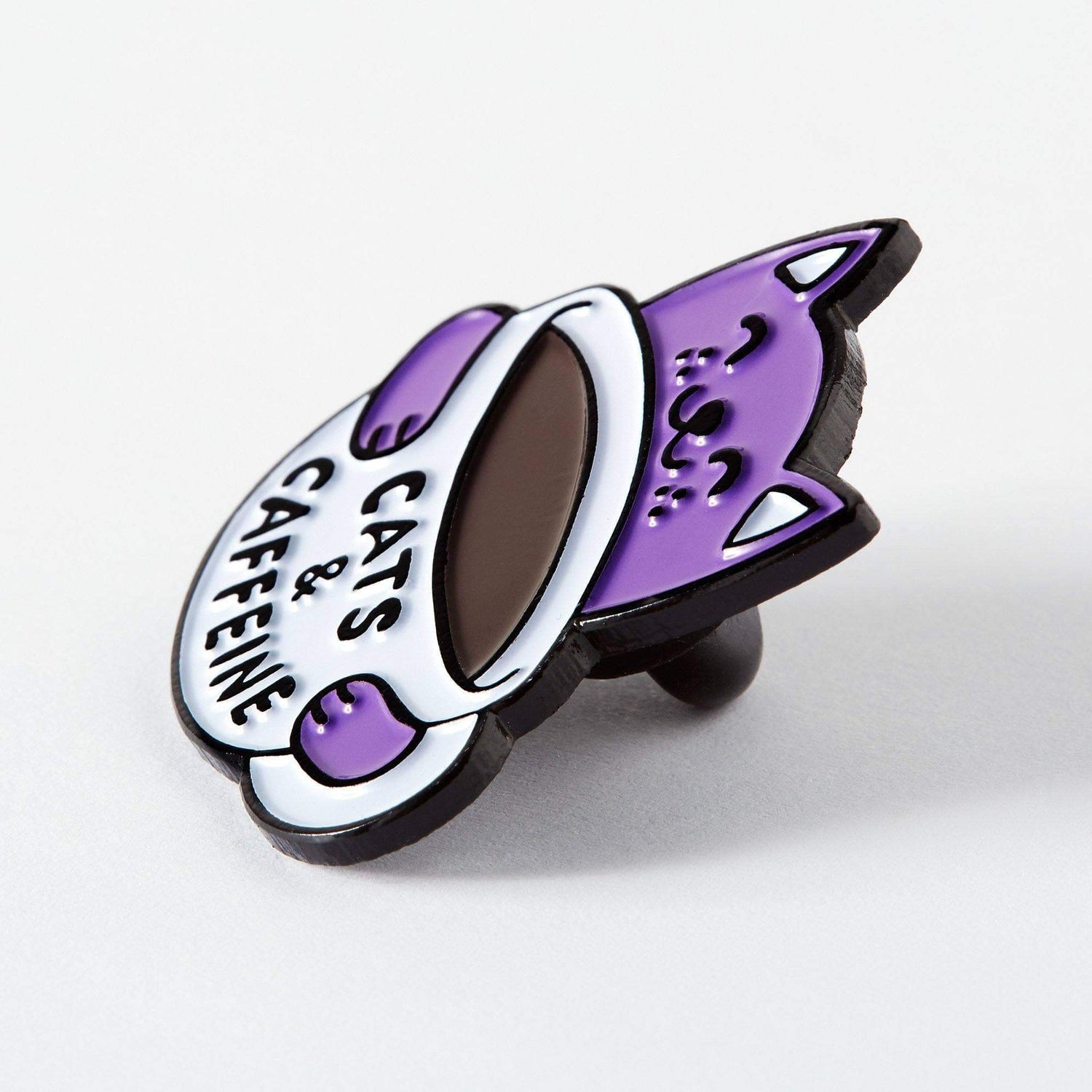 Punky Pins Cats & Caffeine Enamel Pin