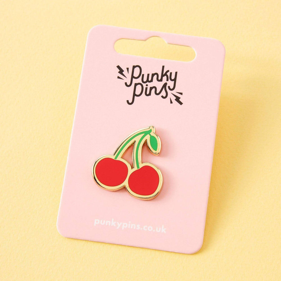 Punky Pins Cherry Enamel Pin