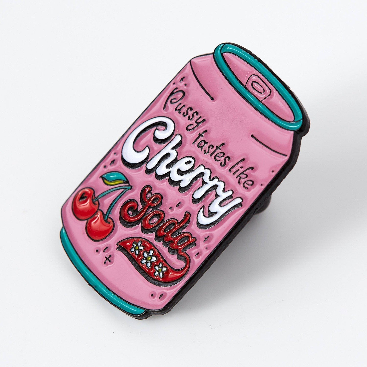 Punky Pins Cherry Soda Enamel Pin