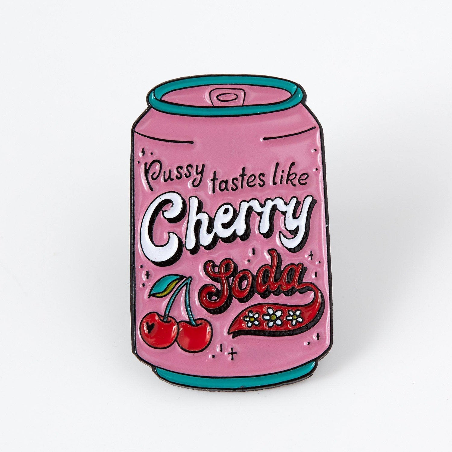 Punky Pins Cherry Soda Enamel Pin