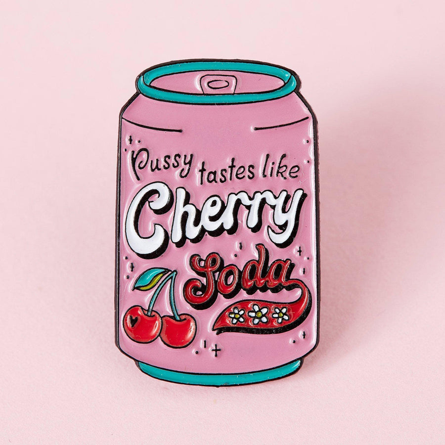 Punky Pins Cherry Soda Enamel Pin