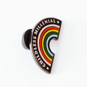 Punky Pins Childless Millennial Enamel Pin