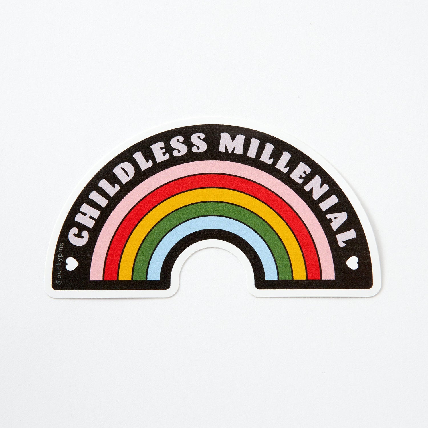 Punky Pins Childless Millennial Vinyl Sticker