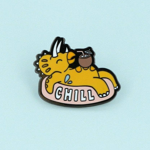 Chill Dinosaur Enamel Pin