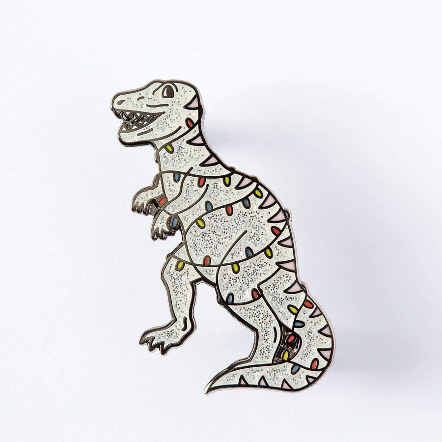 Punky Pins Christmas Dinosaur Enamel Pin