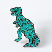 Punky Pins Christmas Dinosaur Enamel Pin