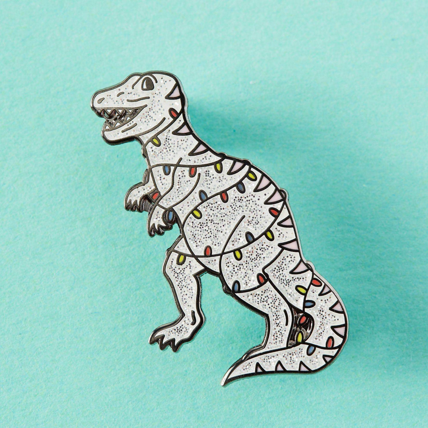 Punky Pins Christmas Dinosaur Enamel Pin