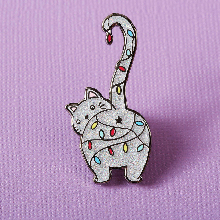 Punky Pins Christmas Kitty Enamel Pin