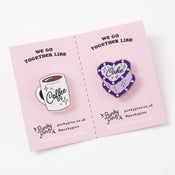 Punky Pins Coffee & Cake Acrylic Pin Pair