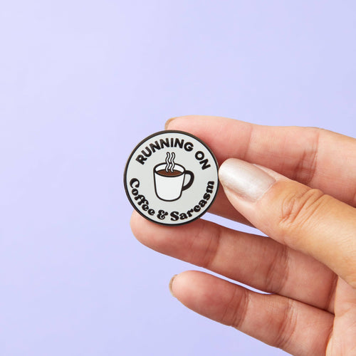 Punky Pins Coffee & Sarcasm Enamel Pin